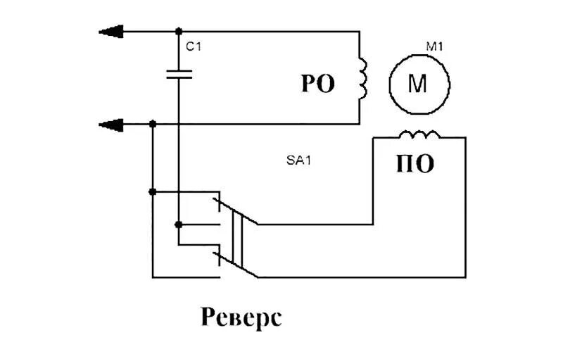 Реверс двигателя на 220 схема подключения Ответы Mail.ru: Как сделать реверс для асинхронного двигателя?