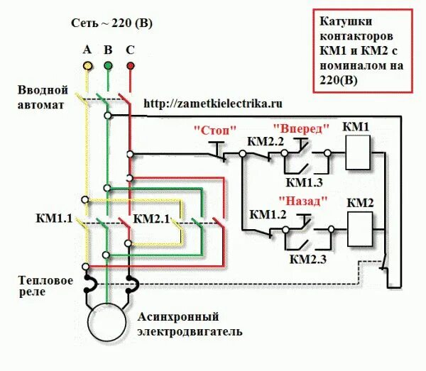 Схемы управления трехфазным асинхронным двигателем: найдено 87 картинок