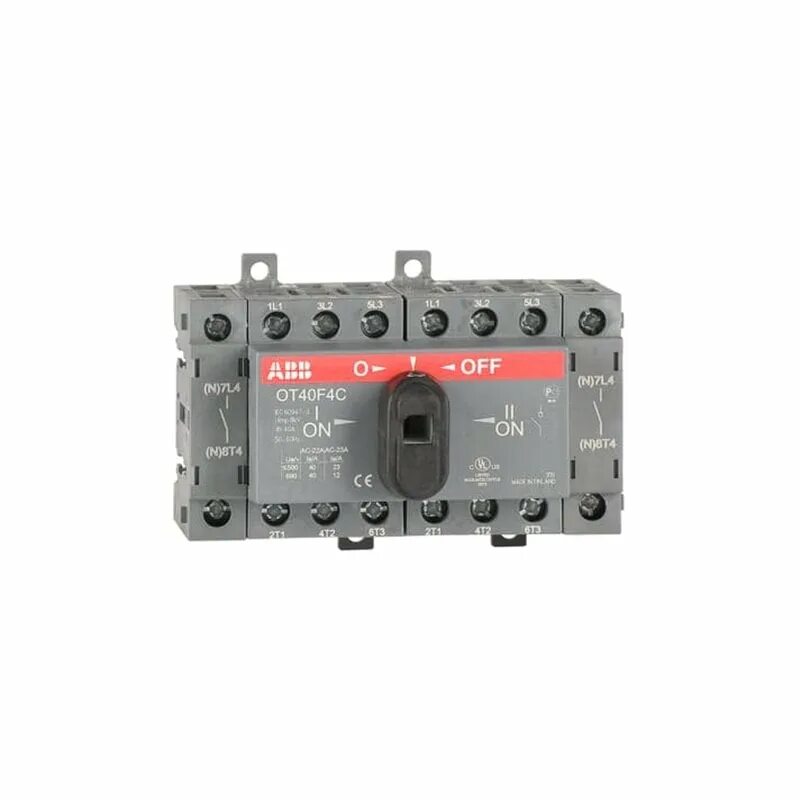 Реверсивный переключатель 3 х фазный схема подключения 1SCA104934R1001 ABB PLC-City