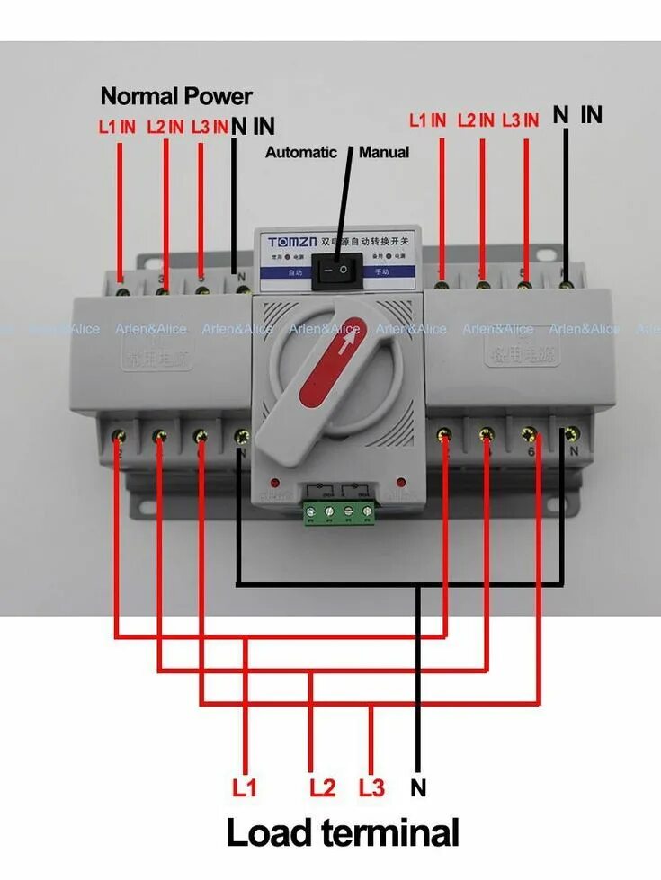 Реверсивный переключатель 3 х фазный схема подключения Pin em electrica