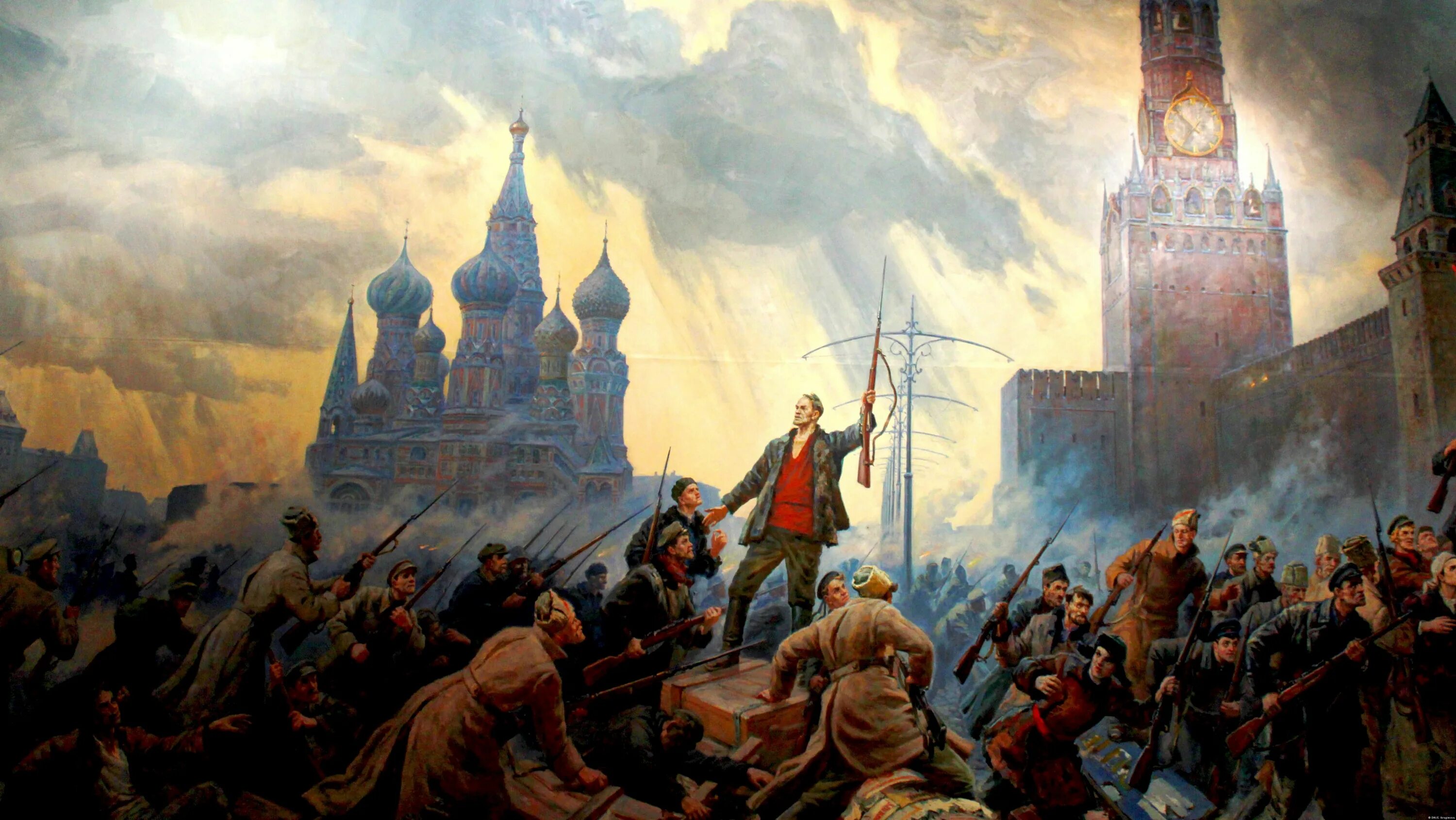 Революция на дону фото Bolshevik Red Guards storming the Kremlin, Moscow