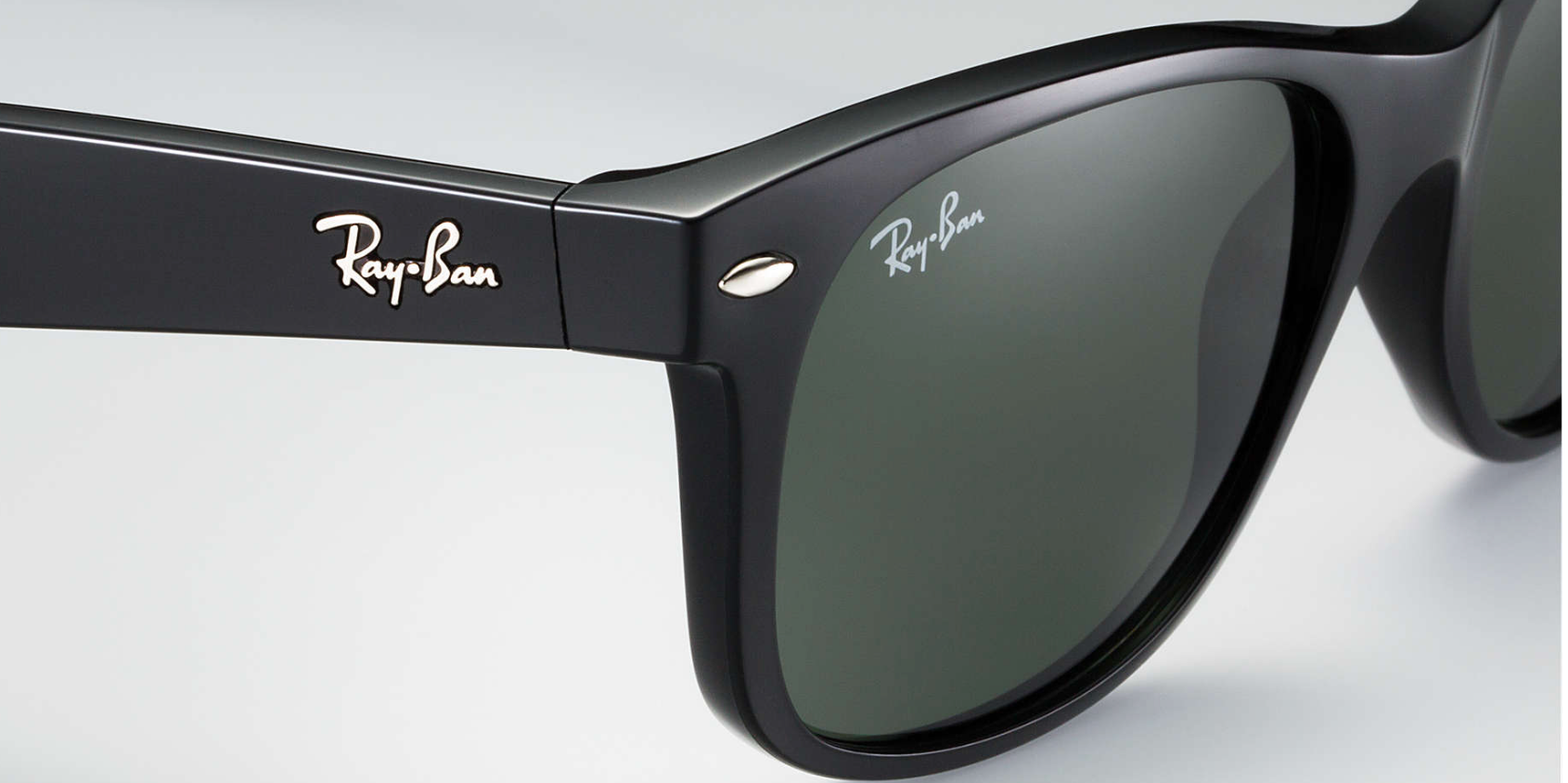 Рейбаны очки фото Ray-Ban New Wayfarer Black Classic Sunglasses RB2132 - Flight Sunglasses