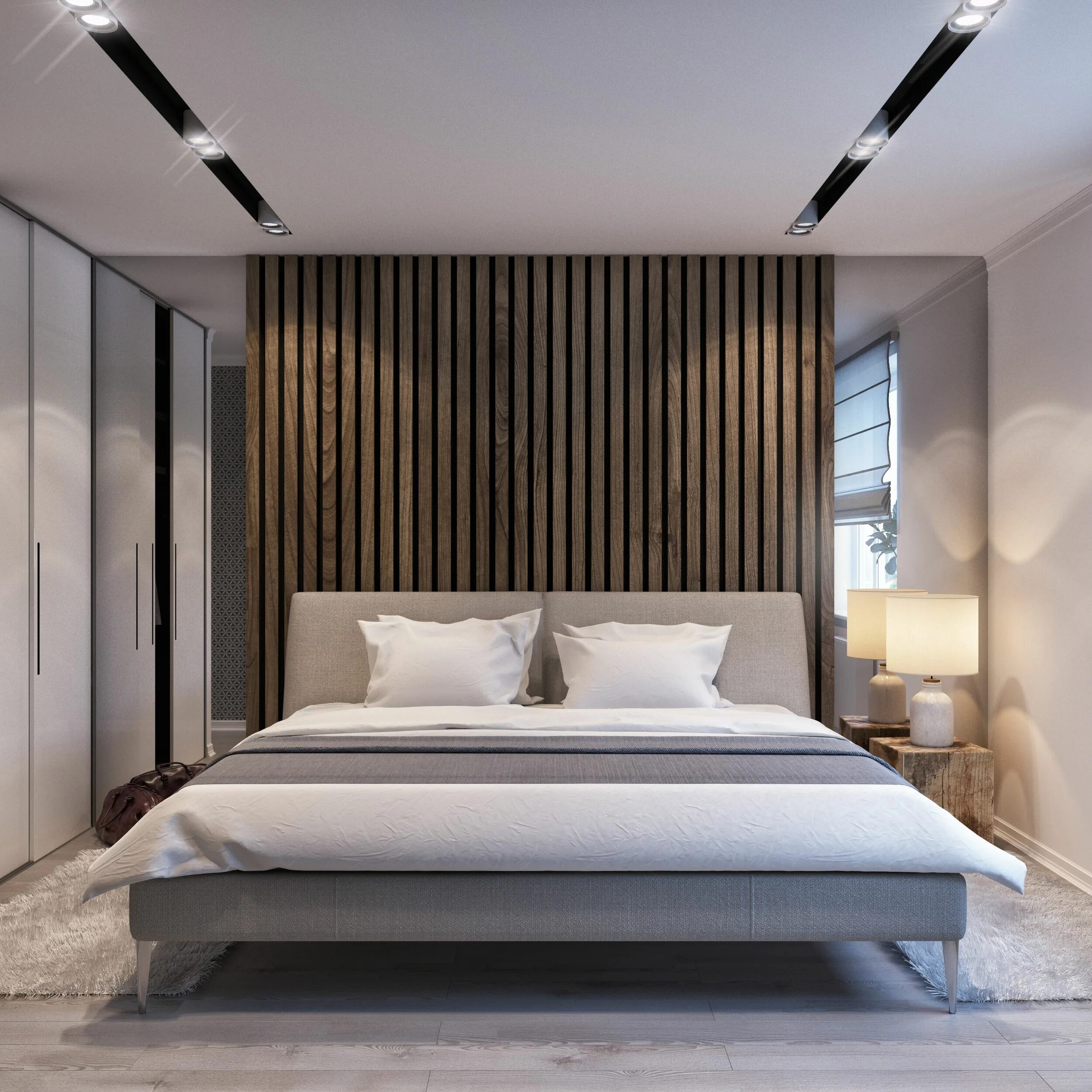 Рейки на стену в интерьере спальни Pin on Современный дизайн Modern style bedroom, Bedroom false ceiling design, Be