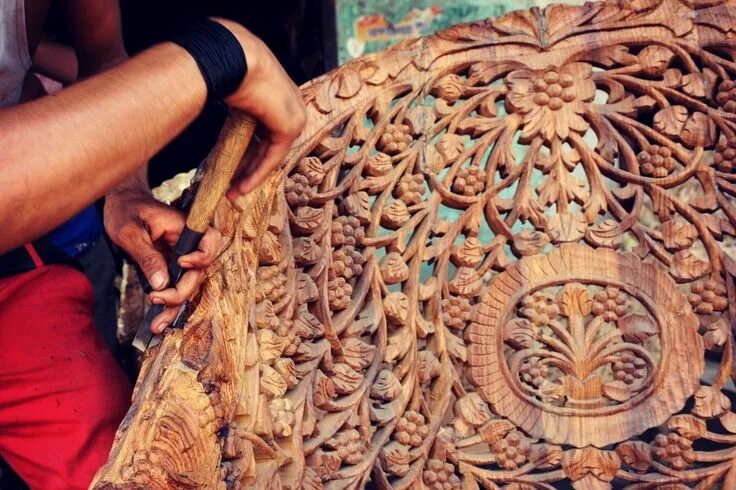 Резьба по дереву фото Walnut Wood Carving, Kashmir