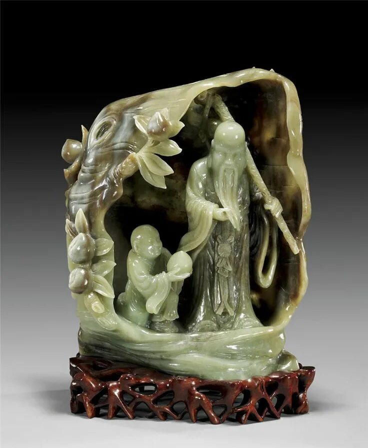 Резьба по камню фото A Study in Contrasts Jade carving, Gemstone art, Stone carving