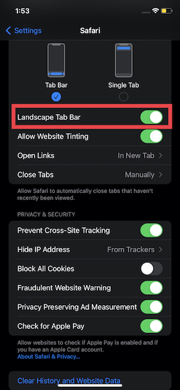 Режим фото айфон What is Safari Landscape Tab Bar and How to Use It on iPhone? Beebom