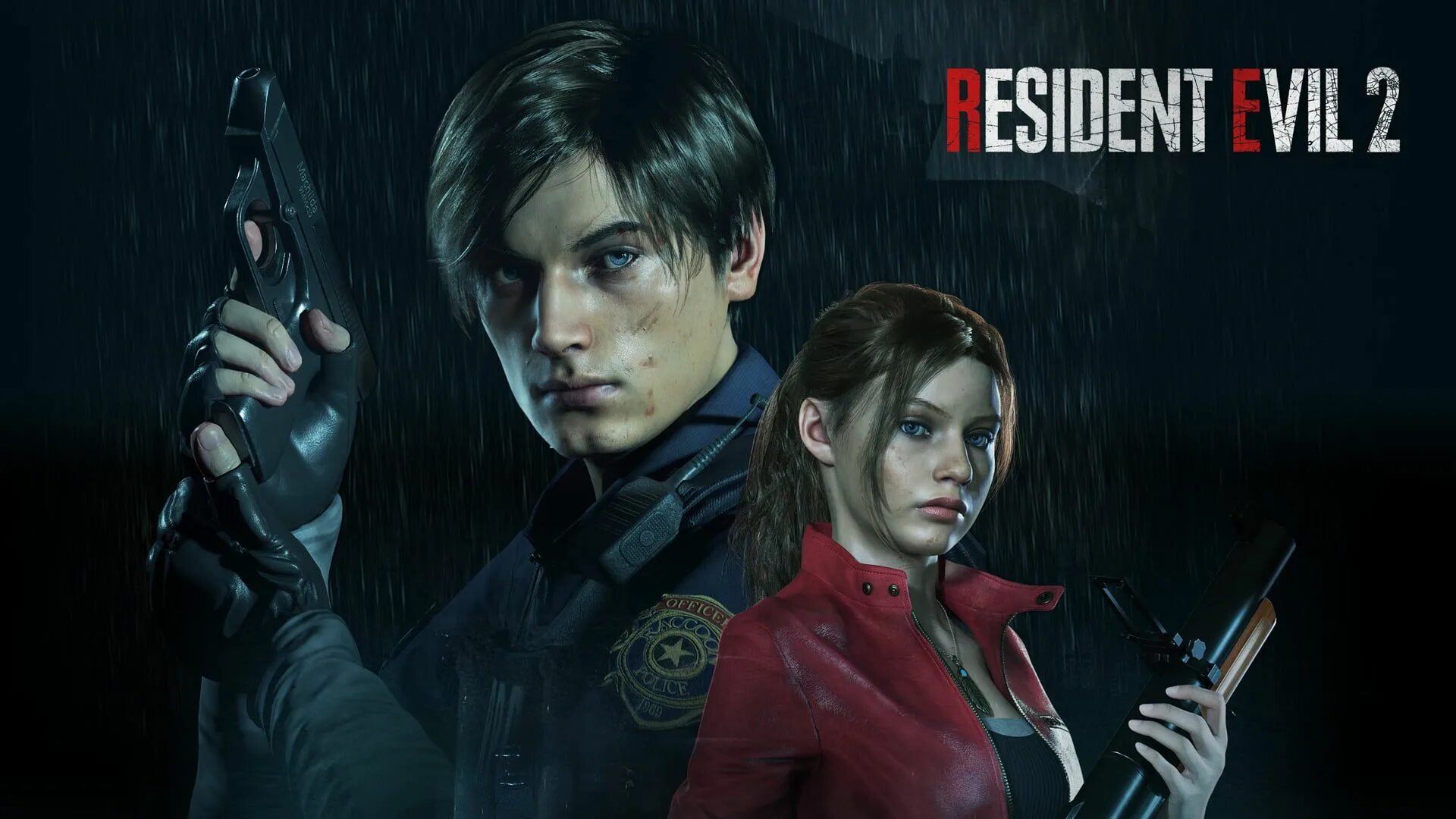 Резидент ивел фото игры Resident Evil 2 video games games art Leon Kennedy Claire Redfield #1080P #wallp