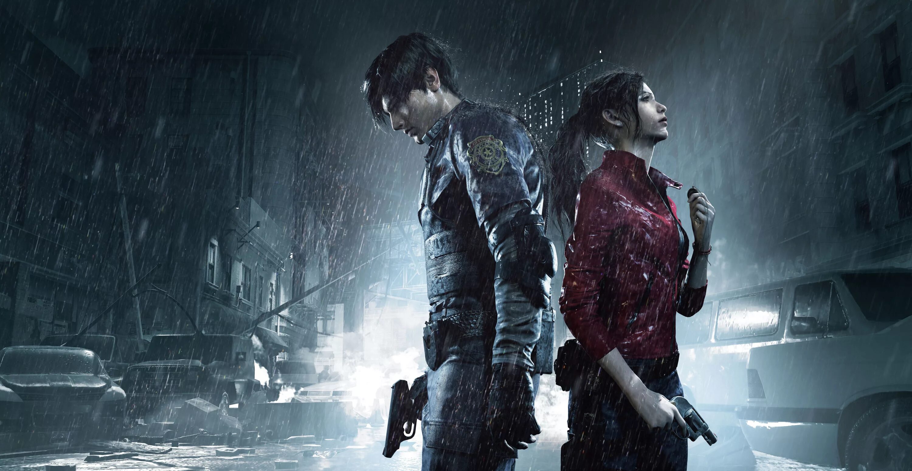 Резидент ивел фото игры Resident Evil 2 Remake Leon and Claire Трейлер, Книги, Зомби