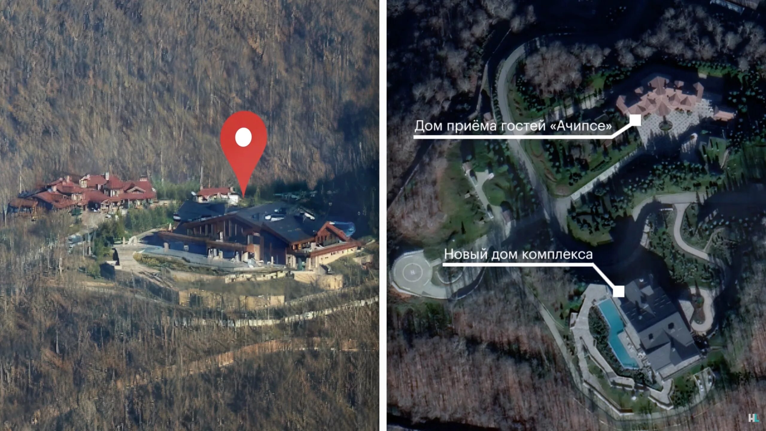 Резиденция путина в сочи фото Putin's lavish secret ski lodge that's protected by missiles revealed