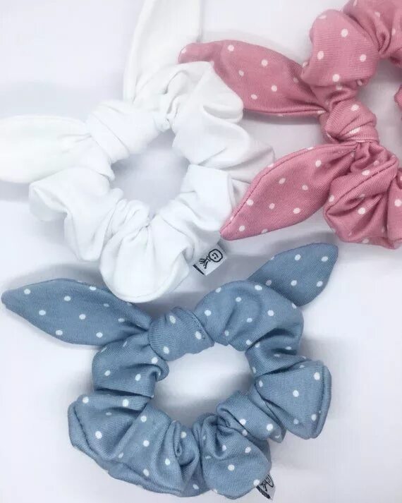 Резинка из ткани своими руками фото Scrunchie Bow Scrunchies Bunny Ear Scrunchie - Etsy Canada Diy hair accessories,