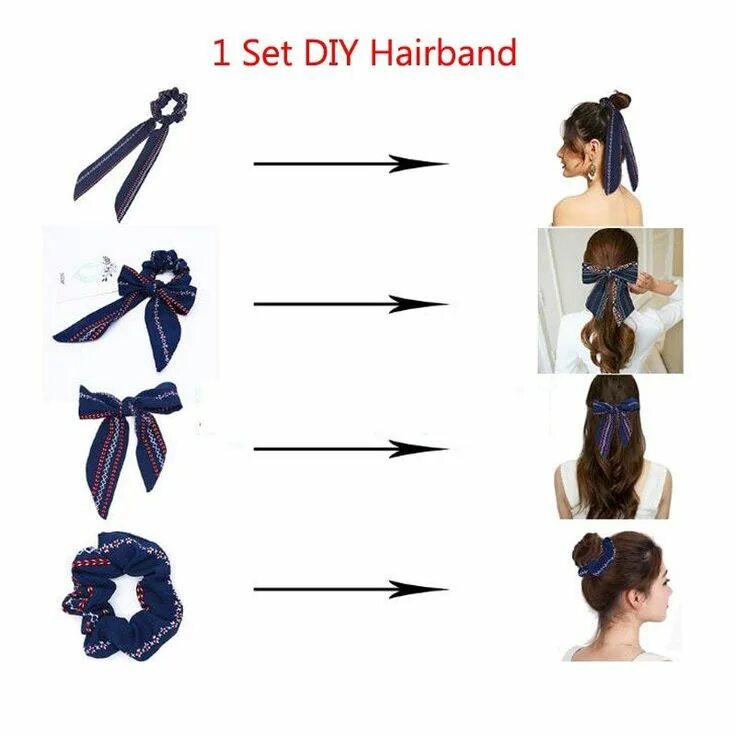 Резинка из ткани выкройка Excited to share the latest addition to my #etsy shop: Girl hair scrunchies Retr