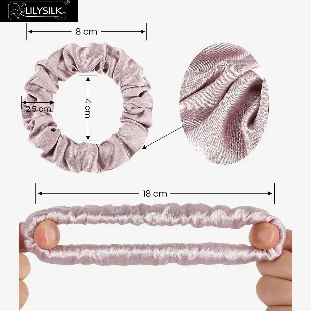 Резинка из ткани выкройка Купить Шелковые резинки для волос LilySilk, 6 шт., повязка для волос, шармез, 10