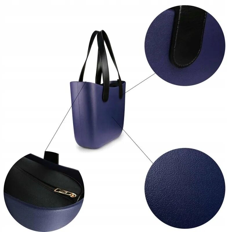 Резиновые сумочки Torebka Damska z Jelly Bag Shopper na ramię grana - 8912313120 - oficjalne archi