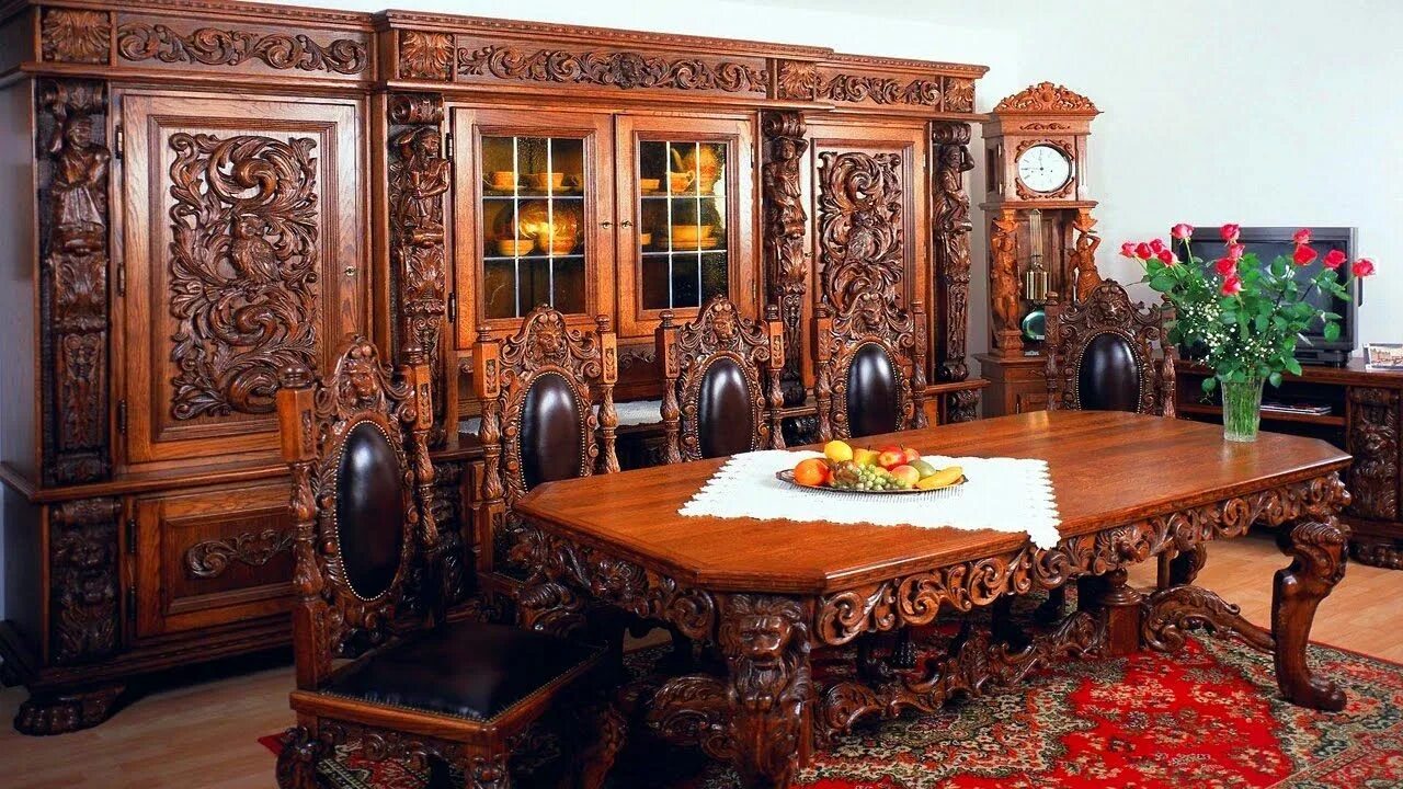 Резная мебель ручной работы фото Резная мебель.Carved furniture.