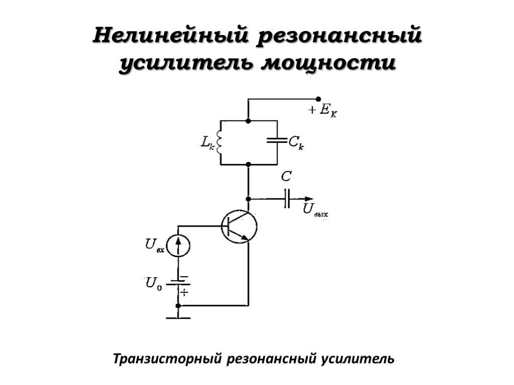 Резонансный усилитель схема Презентация "Радиотехнические цепи и сигналы" - скачать проект