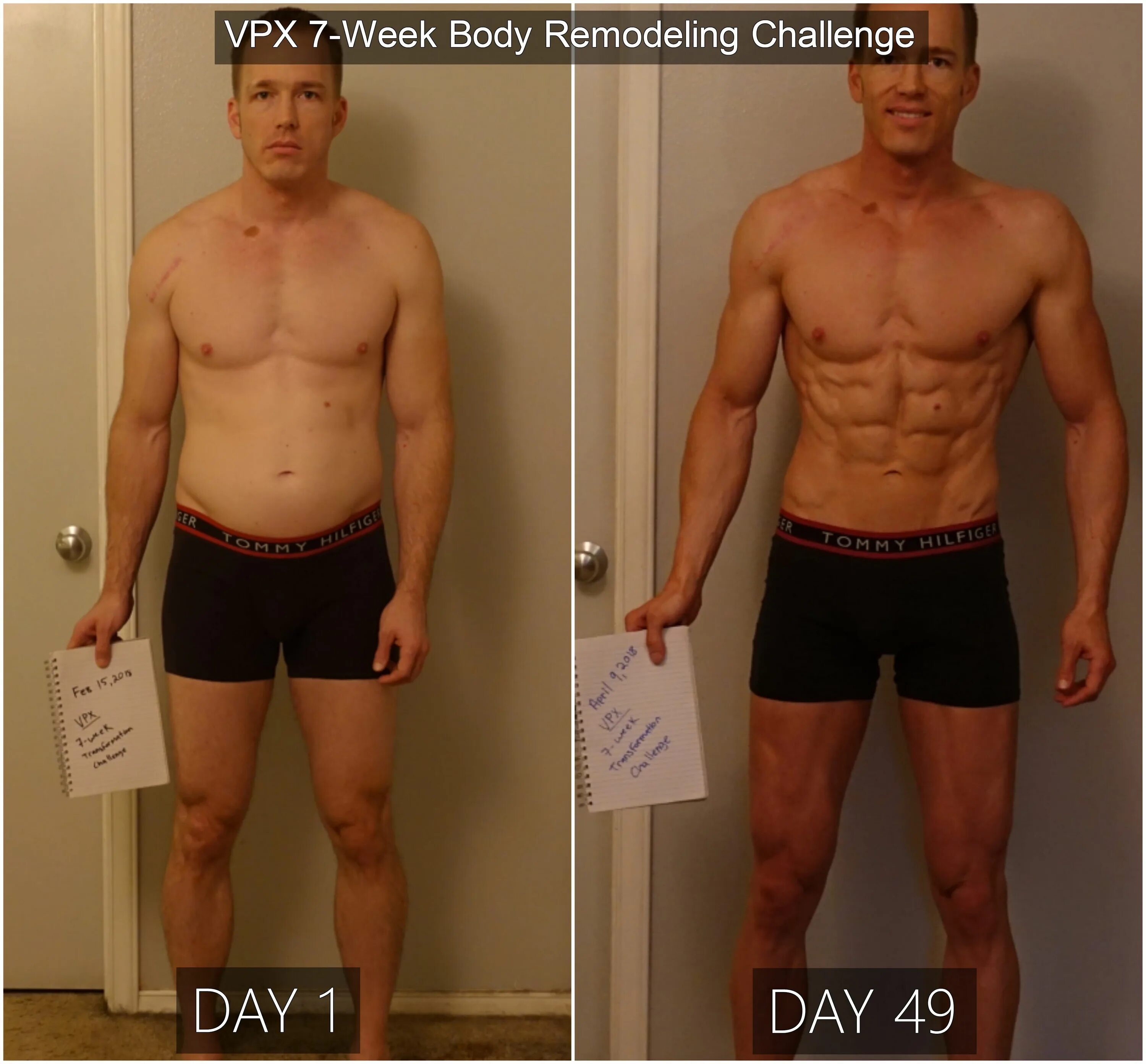 Результат месяца тренировок фото M/35/6'2" 197 175 = 22lbs Lost (7 weeks) - VPX 7-Week Body Remodeling Challenge 