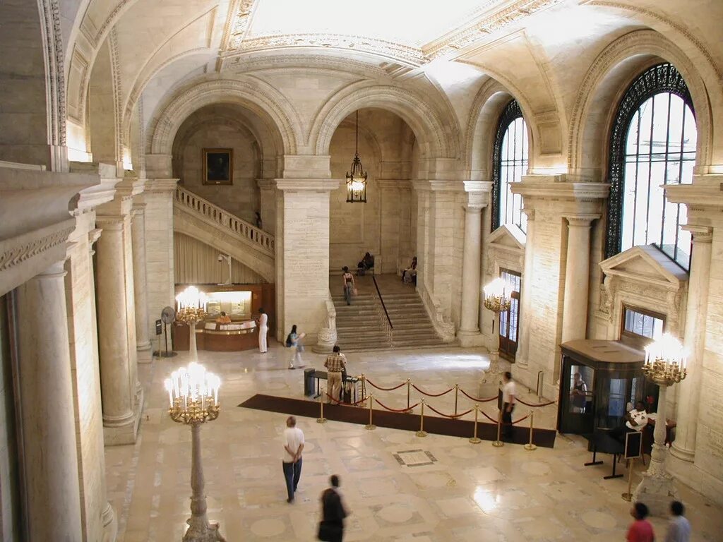 Рггу фото университета внутри и снаружи New York Public Library