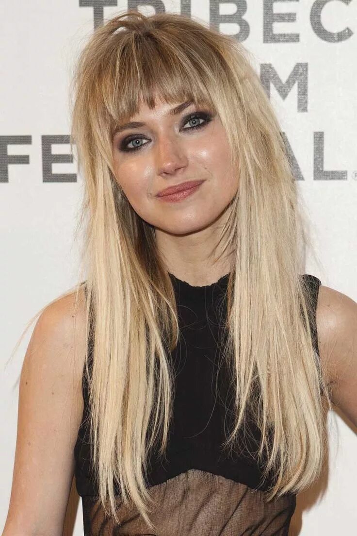 Рваная челка на длинные волосы фото imogen poots - Google Search (With images) Long hair with bangs, Long hair style