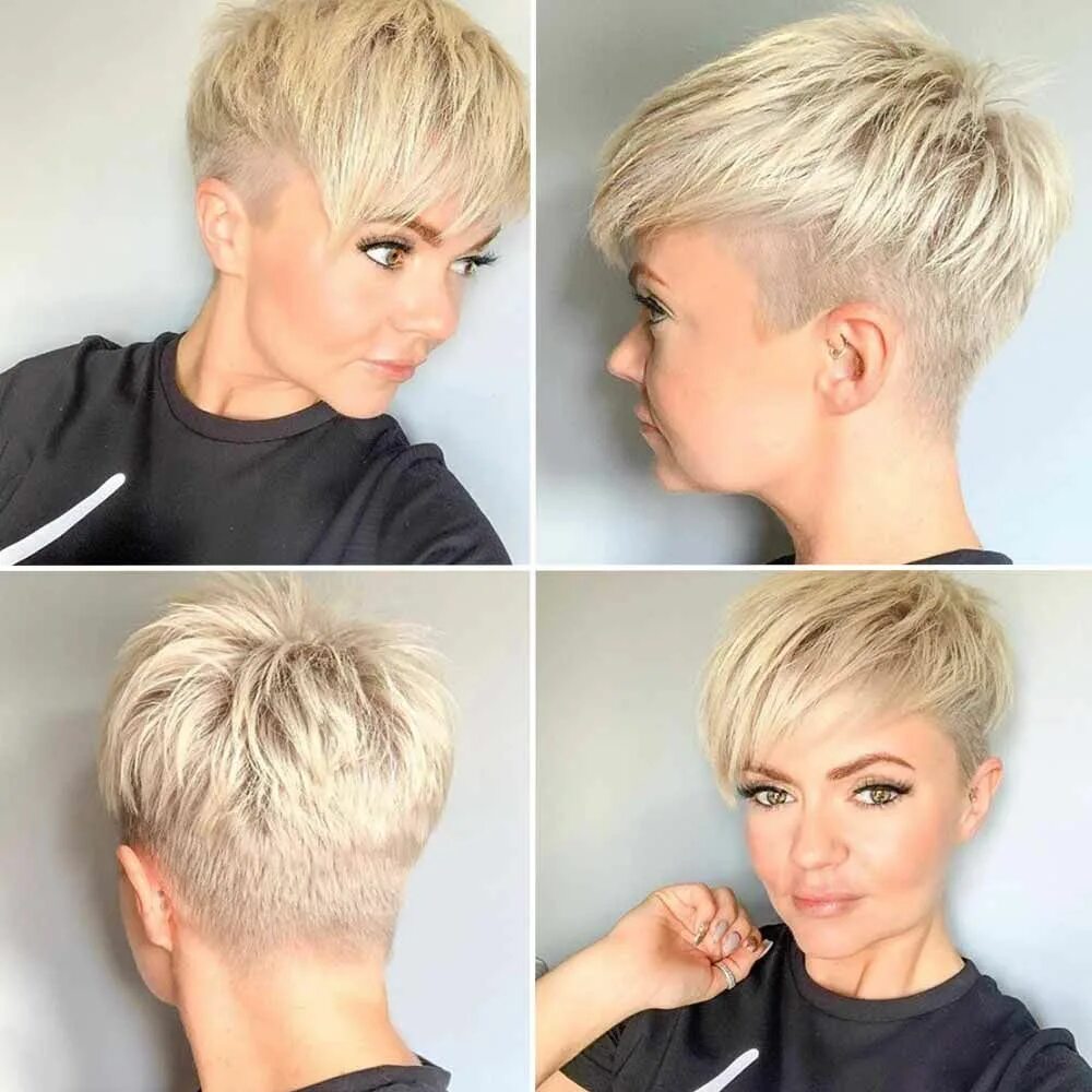 Рваная пикси стрижка на короткие волосы фото Tagli capelli corti ciuffo 2020 Short blonde hair, Short hair haircuts, Super sh