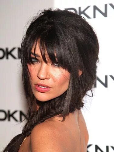 Рваная удлиненная челка фото 15 Celebrity Bangs That'll Finally Convince You to Make the Cut Long hair with b