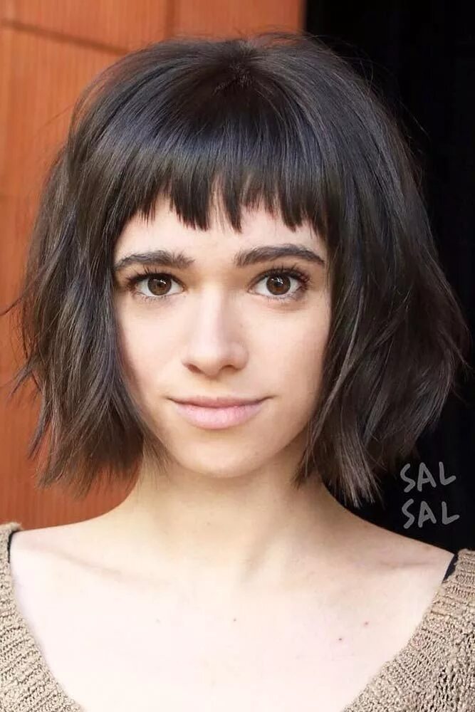 Рваное каре с короткой челкой стрижка 13 Trendy Short Bangs And Some Reasons To Try Baby Bangs This Year Short hair wi