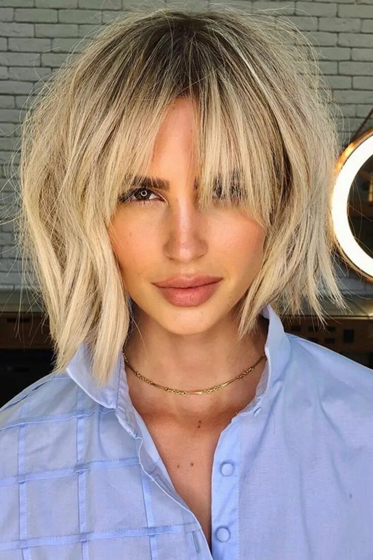 Рваное каре стрижка 2024 Paradise Blonde Bob Hair Blonde bob hairstyles, Chin length hair, Choppy bob hai