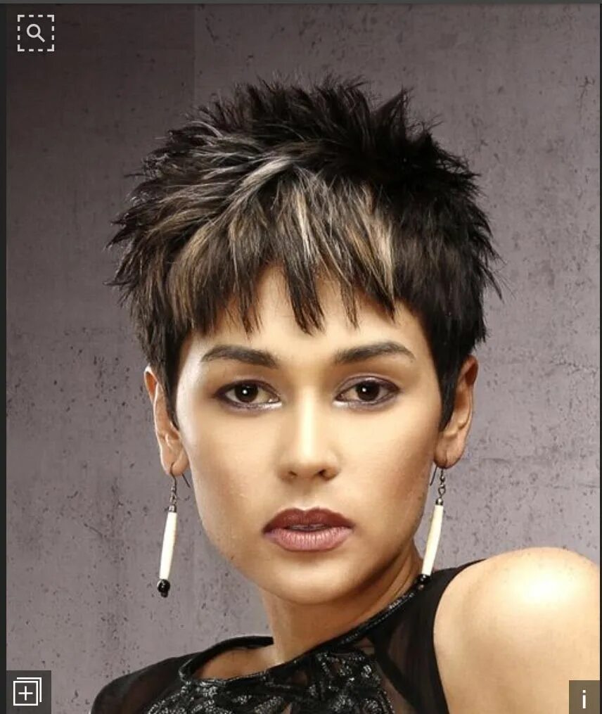 Рваные короткие стрижки женские 2024 Pin by Meribeth Butorac on Hair Short spiky hairstyles, Dark brunette hair, How 