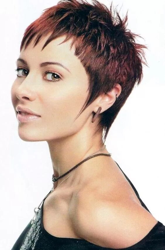 Рваные короткие стрижки женские 2024 Pin on korte koppies Short shag hairstyles, Short spiky hairstyles, Very short h