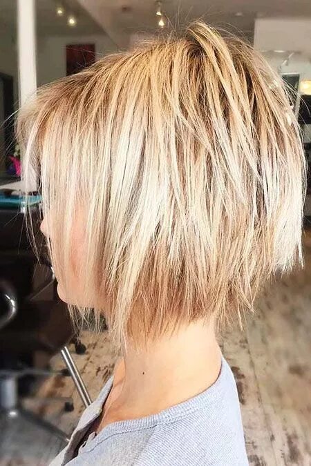 Рваные стрижки каре боб Layered Blonde Bob , 30 kurze geschichtete Bob Frisuren Short hair with layers, 